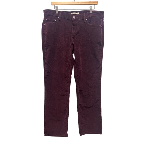 Levi's Burgandy Corduroy 505 Straight Leg Pants Size 33 - Picture 4 of 10